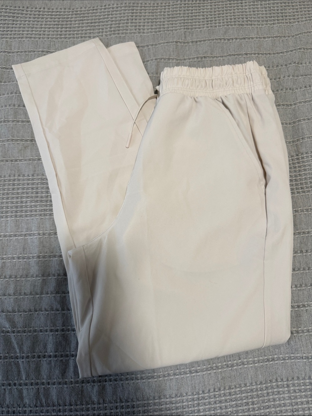 NWOT Target Cream Elastic-Waist Track Pants